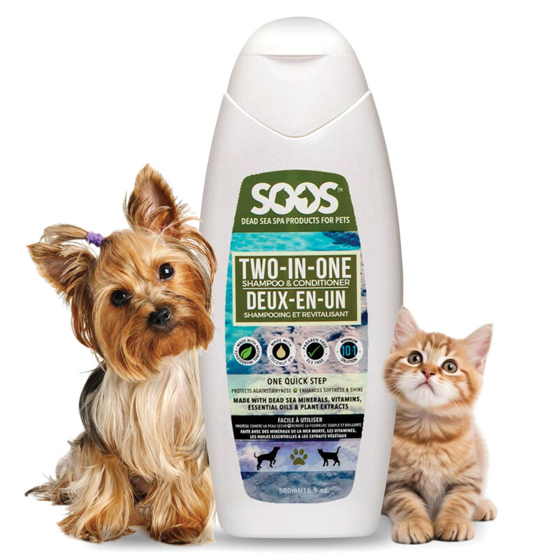 Soos Pets, Two-In-One Pet Shampoo & Conditioner - 500ML image number null
